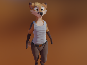 Mikael Anthro Fox Modelo 3D