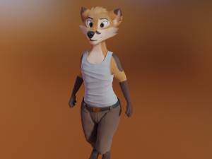 Mikael Anthro Fox Modelo 3D