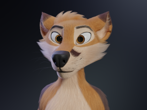 Mikael Anthro Fox Modelo 3D