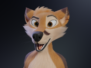Mikael Anthro Fox Modelo 3D