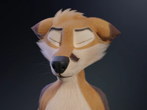 Mikael Anthro Fox 3D Model