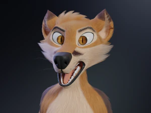 Mikael Anthro Fox 3D Model