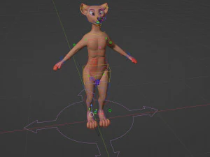 Mikael Anthro Fox 3D Model