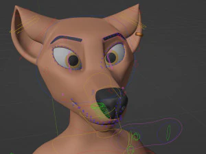 Mikael Anthro Fox 3D Model