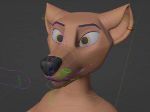 Mikael Anthro Fox 3D Model