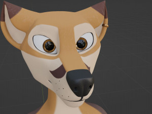 Mikael Anthro Fox Modelo 3D