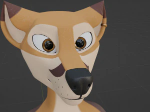 Mikael Anthro Fox 3D Model