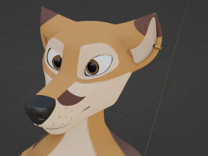 Mikael Anthro Fox 3D Model