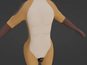 Mikael Anthro Fox 3D Model