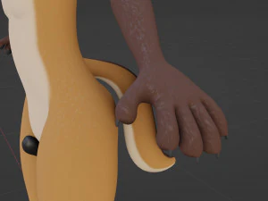Mikael Anthro Fox 3D Model