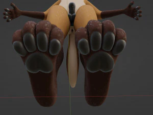 Mikael Anthro Fox 3D Model