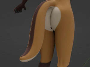 Mikael Anthro Fox 3D Model