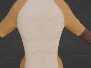 Mikael Anthro Fox 3D Model