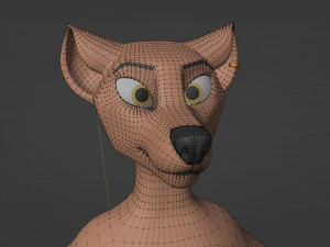 Mikael Anthro Fox 3D Model