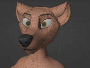 Mikael Anthro Fox 3D Model