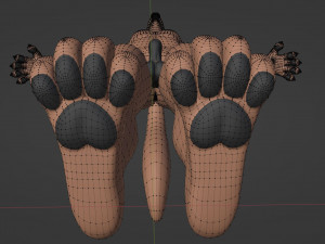 Mikael Anthro Fox Modelo 3D