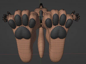Mikael Anthro Fox 3D Model