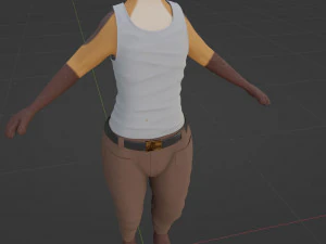 Mikael Anthro Fox 3D Model
