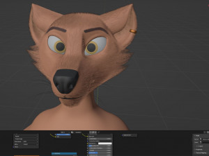 Mikael Anthro Fox Modelo 3D