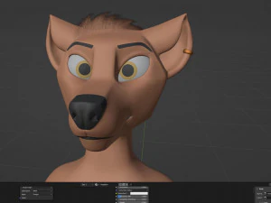 Mikael Anthro Fox 3D Model