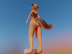 Julie Anthro Fox Model 3D
