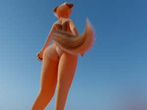 Julie Anthro Fox Model 3D