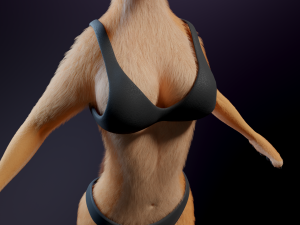 Julie Anthro Fox Model 3D