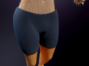 Julie Anthro Fox Model 3D
