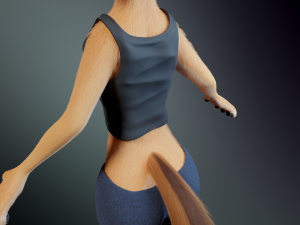 Julie Anthro Fox Model 3D