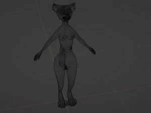 Julie Anthro Fox 3D Model