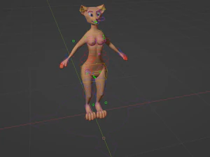 Julie Anthro Fox 3D Model