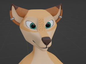 Julie Anthro Fox Model 3D