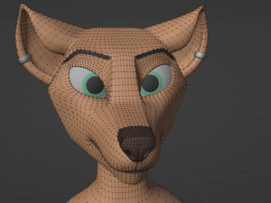 Julie Anthro Fox Model 3D