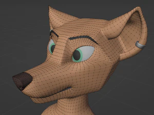 Julie Anthro Fox 3D Model