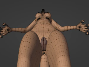 Julie Anthro Fox 3D Model