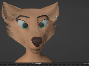 Julie Anthro Fox Model 3D