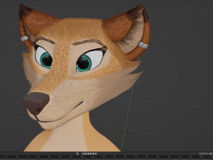 Julie Anthro Fox Model 3D