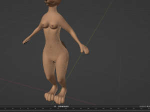 Julie Anthro Fox Model 3D