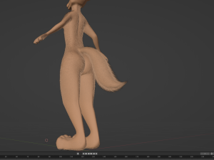 Julie Anthro Fox Model 3D