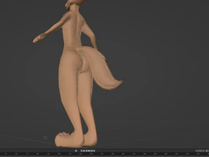 Julie Anthro Fox 3D Model
