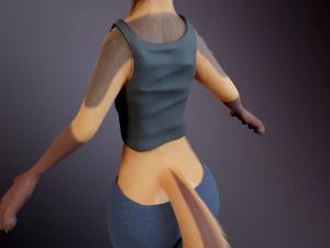 Agnes Anthro Fox Modello 3D