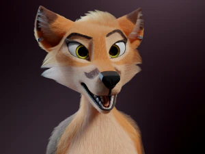 Agnes Anthro Fox Modello 3D