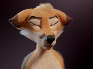 Agnes Anthro Fox Modello 3D