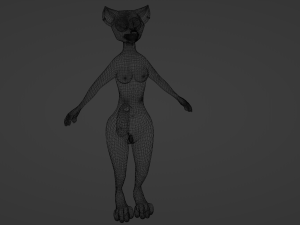 Agnes Anthro Fox 3D मॉडल