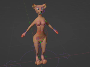 Agnes Anthro Fox Modello 3D