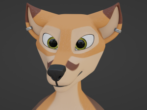 Agnes Anthro Fox 3D मॉडल
