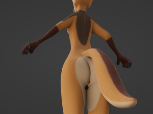 Agnes Anthro Fox 3D मॉडल