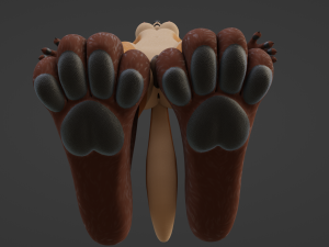 Agnes Anthro Fox 3D मॉडल