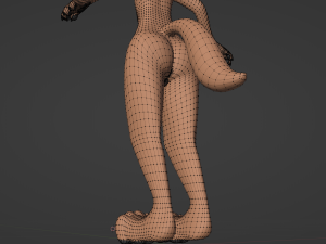 Agnes Anthro Fox 3D मॉडल