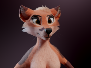 Celeste Anthro Fox Modelo 3D